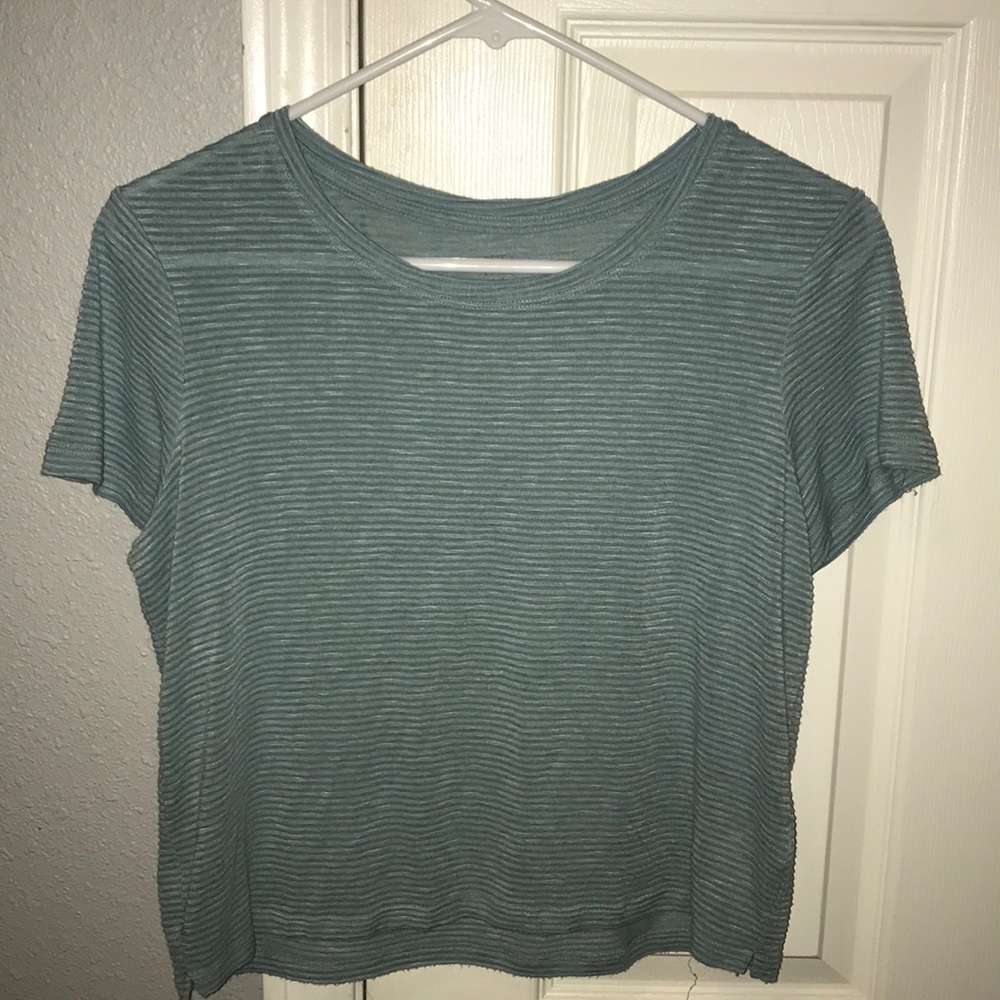 light blue striped aeropostale tee
